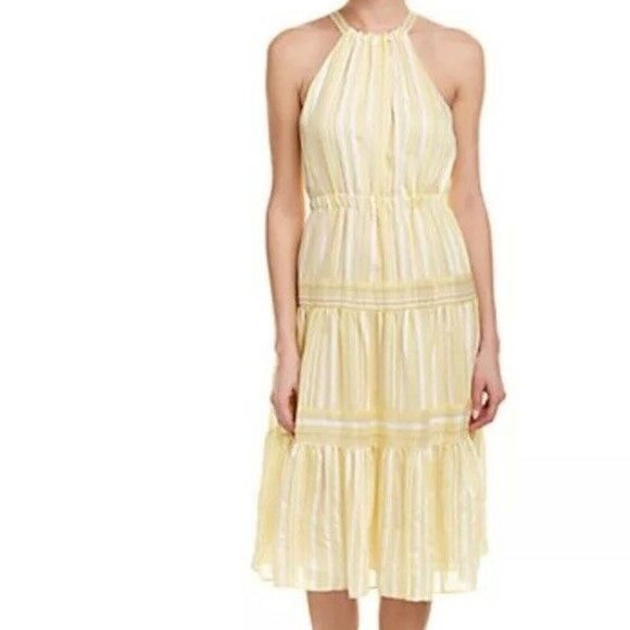 Rebecca Taylor yellow striped halter dress 0 - Picture 4 of 4